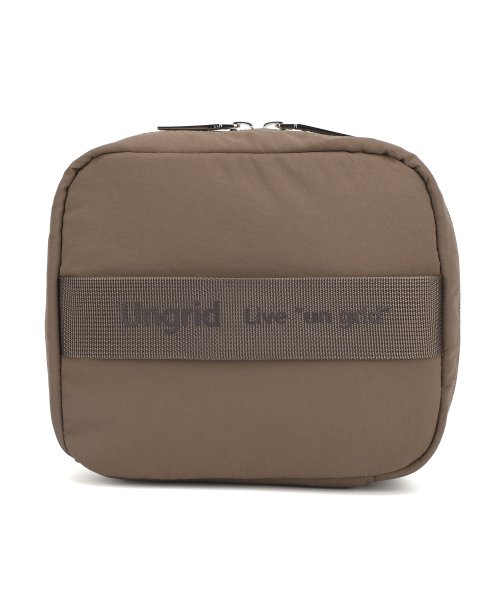 UNGRID bag(アングリッド　バッグ)/撥水ソフトナイロン ロゴテープ 多機能化粧ポーチ/img10