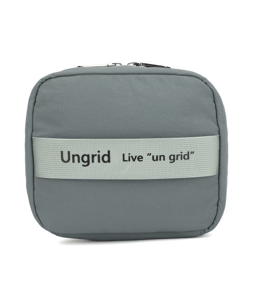 UNGRID bag(アングリッド　バッグ)/撥水ソフトナイロン ロゴテープ 多機能化粧ポーチ/img11