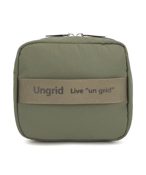 UNGRID bag(アングリッド　バッグ)/撥水ソフトナイロン ロゴテープ 多機能化粧ポーチ/img16