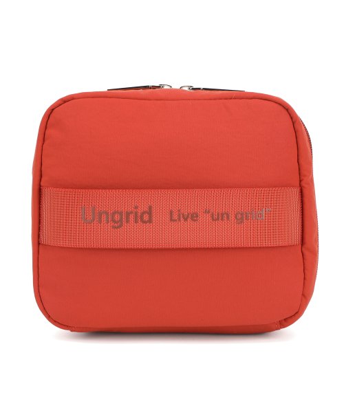 UNGRID bag(アングリッド　バッグ)/撥水ソフトナイロン ロゴテープ 多機能化粧ポーチ/img19