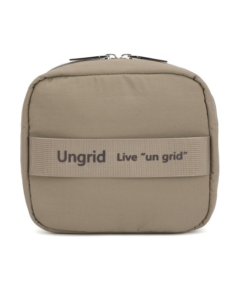 UNGRID bag(アングリッド　バッグ)/撥水ソフトナイロン ロゴテープ 多機能化粧ポーチ/img21