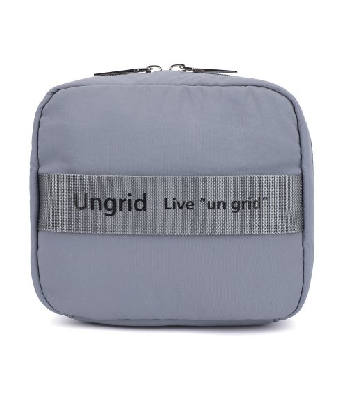 UNGRID bag(アングリッド　バッグ)/撥水ソフトナイロン ロゴテープ 多機能化粧ポーチ/img22