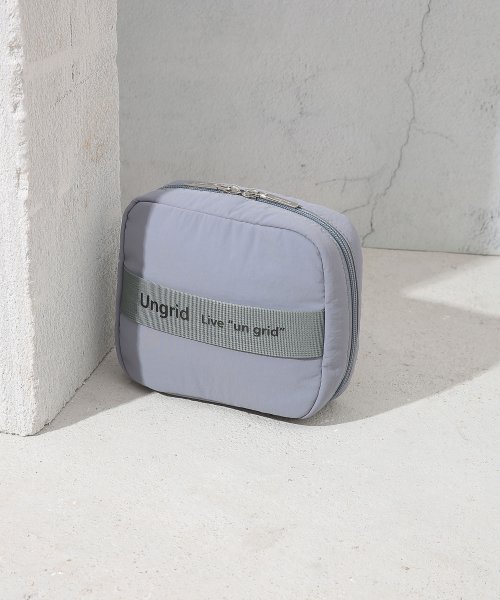 UNGRID bag(アングリッド　バッグ)/撥水ソフトナイロン ロゴテープ 多機能化粧ポーチ/img23