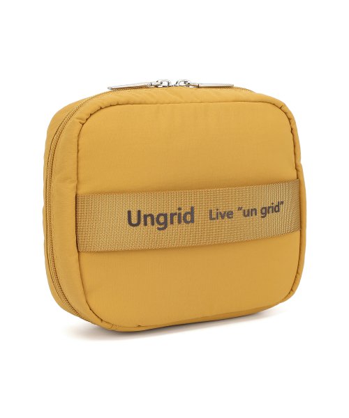 UNGRID bag(アングリッド　バッグ)/撥水ソフトナイロン ロゴテープ 多機能化粧ポーチ/img25