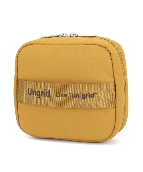 UNGRID bag(アングリッド　バッグ)/撥水ソフトナイロン ロゴテープ 多機能化粧ポーチ/img26