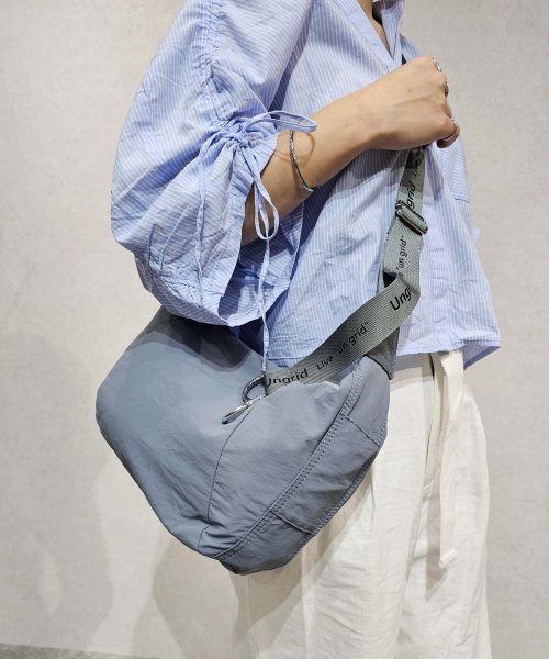 UNGRID bag(アングリッド　バッグ)/牛革付属　軽量撥水ソフトナイロン　大容量ショルダーバッグ　カラビナ　キー収納ポケット付/img51