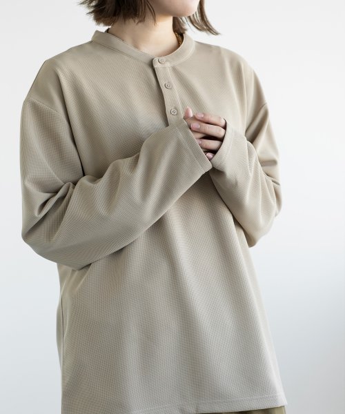 aimoha(aimoha（アイモハ）)/aimoha men HENLEY NECK PULLOVER ヘンリーネックプルオーバー/img15