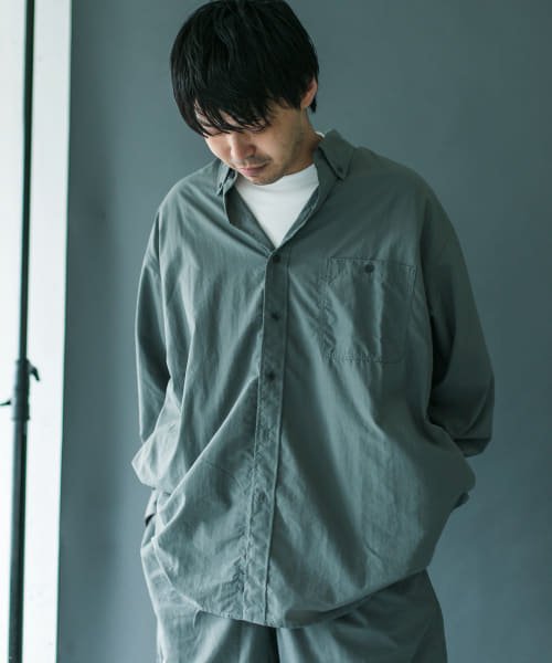 URBAN RESEARCH DOORS(アーバンリサーチドアーズ)/『別注』BURLAP OUTFITTER×DOORS　SupplexNylon BD SHIRT/img14