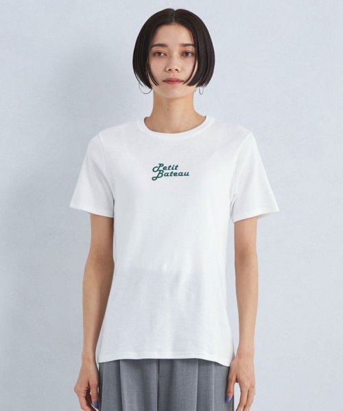 green label relaxing(グリーンレーベルリラクシング)/【別注】＜PETIT BATEAU＞フロント プリント ショートスリーブ Tシャツ/img08