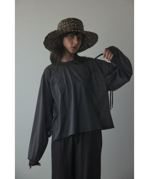 BLACK BY MOUSSY(ブラックバイマウジー)/sheer long t－shirt/img09