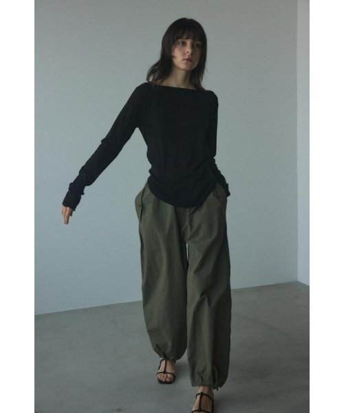 BLACK BY MOUSSY(ブラックバイマウジー)/boat neck sheer tops/img08