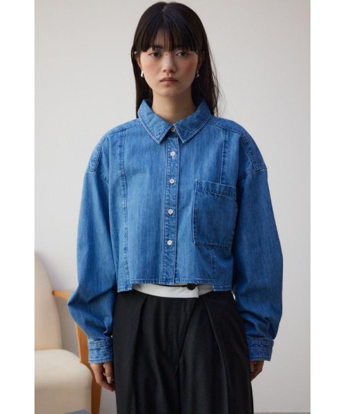 AZUL by moussy(アズールバイマウジー)/DENIMショートキリカエシャツ/img04