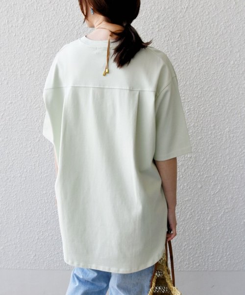 SHIPS WOMEN(シップス　ウィメン)/《予約》*バリエーション ネック スリット ビッグ TEE ◆/img51