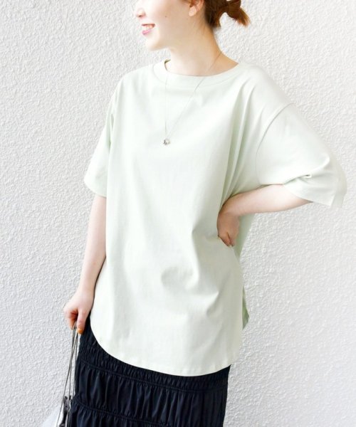 SHIPS WOMEN(シップス　ウィメン)/《予約》*バリエーション ネック スリット ビッグ TEE ◆/img55