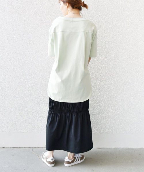 SHIPS WOMEN(シップス　ウィメン)/《予約》*バリエーション ネック スリット ビッグ TEE ◆/img62