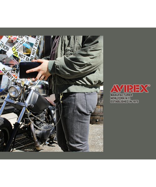 AVIREX(AVIREX)/アヴィレックス ウォレットコード メンズ レザー 本革 財布 キーホルダー アクセサリー アビレックス ファーネ AVIREX FAHNE2 AX9304/img02