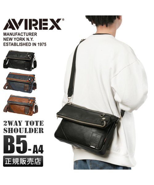 AVIREX(AVIREX)/アヴィレックス アビレックス バッグ ショルダーバッグ トートバッグ メンズ ブランド ファスナー付き 斜めがけ A4 2WAY AVIREX AX5003/img01