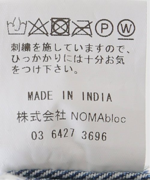 【NOMA t.d. / ノーマティーディー】.Bandana Hand Embroidery Jacket NOMA ノーマティーディー