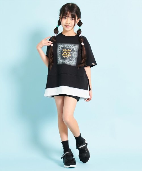 ANAP KIDS(アナップキッズ)/バンダナプリント レイヤード風 Tシャツ/img06