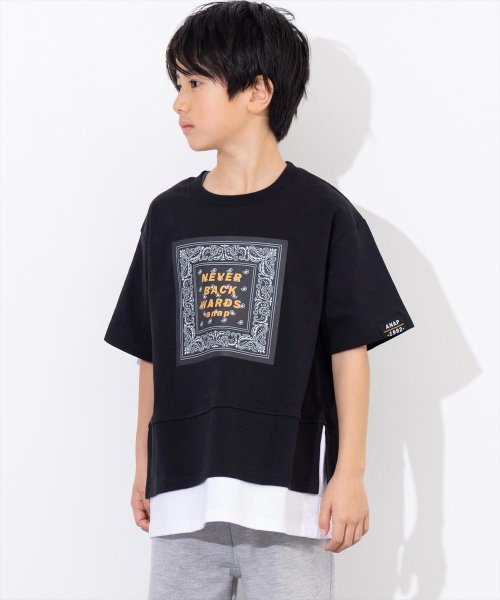 ANAP KIDS(アナップキッズ)/バンダナプリント レイヤード風 Tシャツ/img08