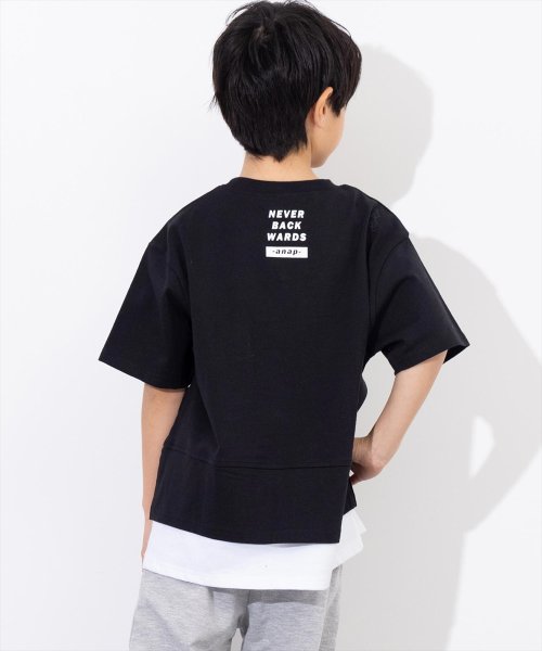 ANAP KIDS(アナップキッズ)/バンダナプリント レイヤード風 Tシャツ/img10