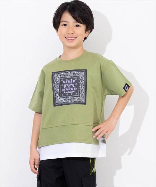 ANAP KIDS(アナップキッズ)/バンダナプリント レイヤード風 Tシャツ/img14