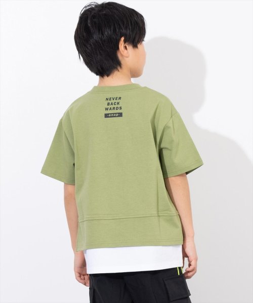 ANAP KIDS(アナップキッズ)/バンダナプリント レイヤード風 Tシャツ/img16