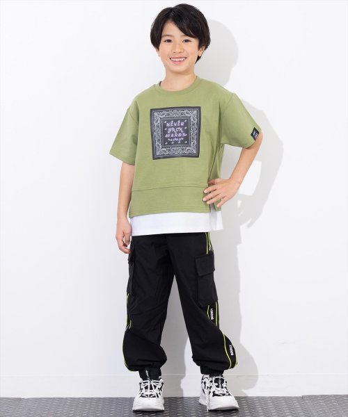 ANAP KIDS(アナップキッズ)/バンダナプリント レイヤード風 Tシャツ/img17