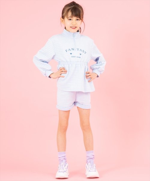 ANAP KIDS(アナップキッズ)/ぽこぽこ ハーフジップ + ショート パンツ セット/img04