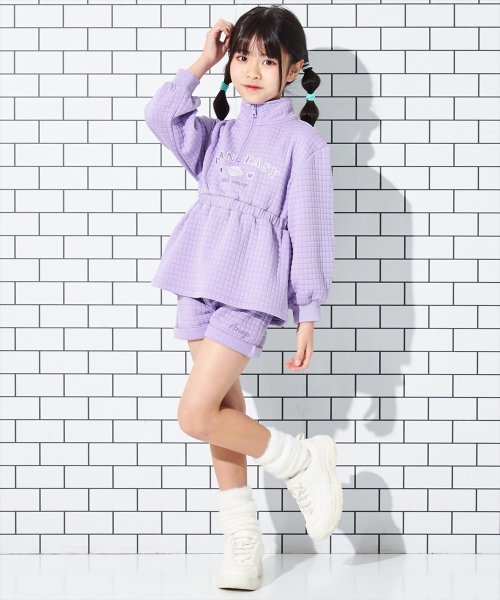 ANAP KIDS(アナップキッズ)/ぽこぽこ ハーフジップ + ショート パンツ セット/img10