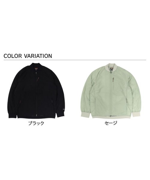 NANGA(ナンガ)/NANGA ナンガ ダウンジャケット ソフト バーシティブルゾン アウター メンズ 防寒 SOFT DOWN VARSITY BLOUSON ブラック グリーン/img02