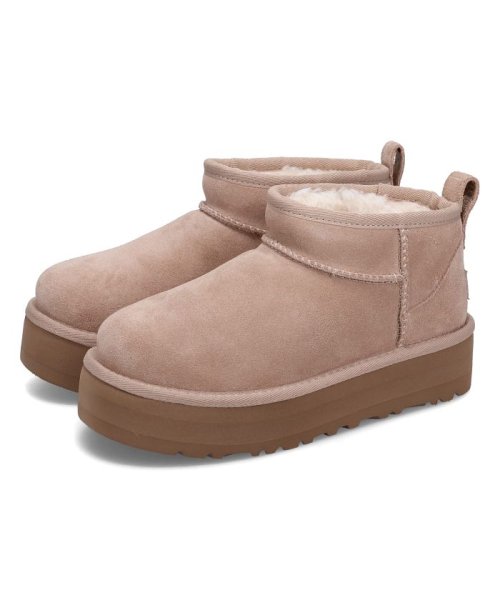 UGG(UGG)/UGG アグ ウルトラミニ プラットフォーム ムートンブーツ クラシック キッズ 厚底 KIDS CLASSIC ULTRA MINI PLATFORM ベージ/img06