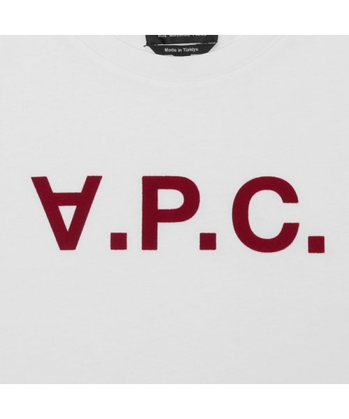 A.P.C.(アーペーセー)/アーペーセー Tシャツ カットソー ホワイト レッド レディース APC F26944 COBQX TAB/img06