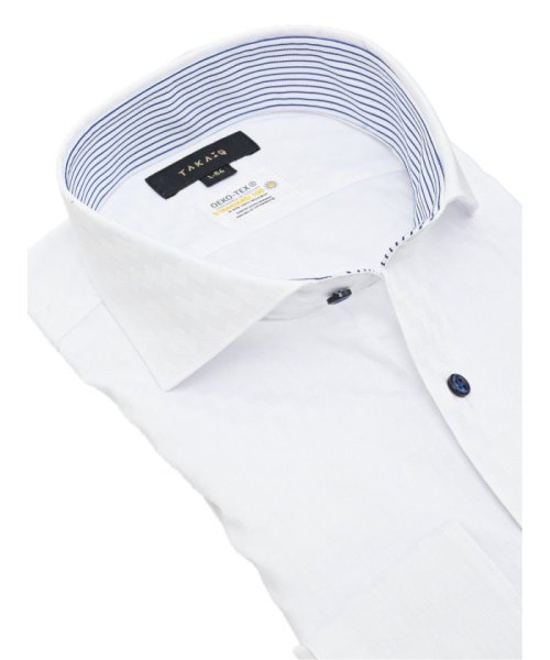 TAKA-Q(タカキュー)/形態安定 吸水速乾 スタンダードフィット カッタウェイ長袖シャツ 長袖 シャツ メンズ ワイシャツ ビジネス ノーアイロン 形態安定 yシャツ 速乾/img01