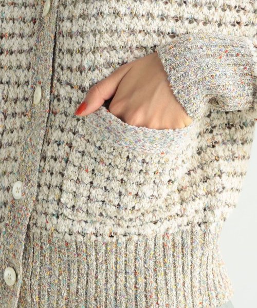 ネップツイードカーディガン 