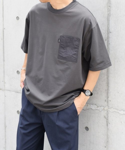 SHIPS any MEN(シップス　エニィ　メン)/*SHIPS any: 〈撥水加工〉Teflon EcoElite(TM) ナイロンポケット Tシャツ◇/img19