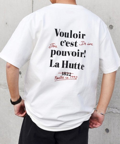 SHIPS any MEN(シップス　エニィ　メン)/【SHIPS any別注】La Hutte: ワンポイント ロゴ / バックプリント デザイン Tシャツ◇/img13