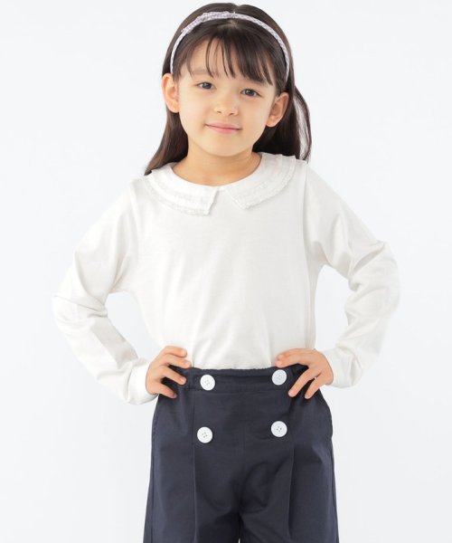 SHIPS KIDS(シップスキッズ)/SHIPS KIDS:100～130cm / レース カラー 長袖 TEE/img04