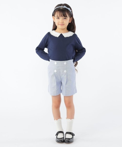 SHIPS KIDS(シップスキッズ)/SHIPS KIDS:100～130cm / レース カラー 長袖 TEE/img14