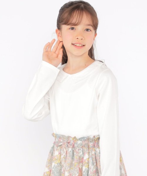 SHIPS KIDS(シップスキッズ)/SHIPS KIDS:140～150cm / レース カラー 長袖 TEE/img01