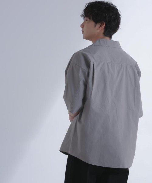 nano・universe(ナノ・ユニバース)/「大人のワイドシャツ」オープンカラー 半袖/img03
