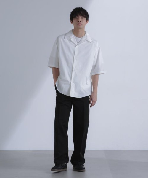 nano・universe(ナノ・ユニバース)/「大人のワイドシャツ」オープンカラー 半袖/img22