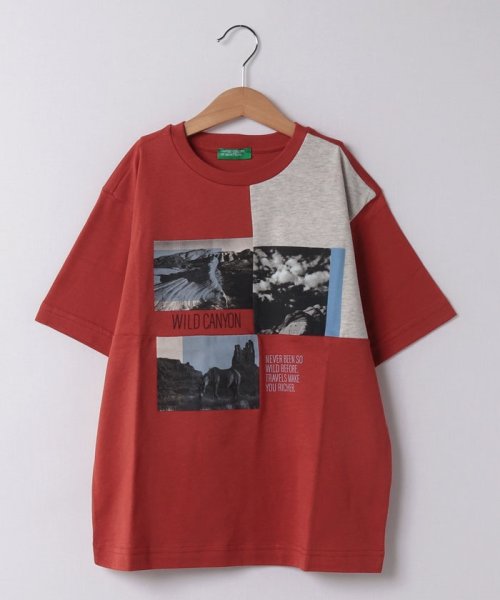 BENETTON (UNITED COLORS OF BENETTON BOYS)(ユナイテッド　カラーズ　オブ　ベネトン　ボーイズ)/キッズフロントフォトプリント半袖Tシャツ・カットソーB/img05