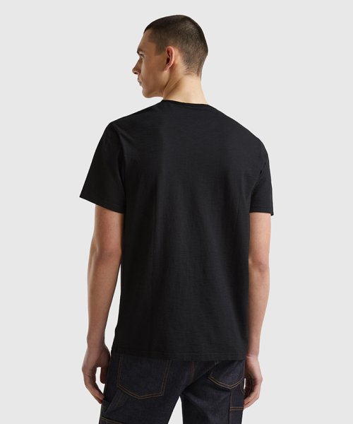 BENETTON (mens)(ベネトン（メンズ）)/スラブコットンVネック半袖Tシャツ・カットソー/img01