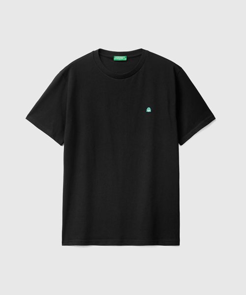 BENETTON (mens)(ベネトン（メンズ）)/ブランドロゴワッペン付きクルーネック半袖Tシャツ・カットソー/img02