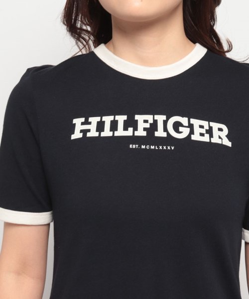 TOMMY HILFIGER(トミーヒルフィガー)/【FUDGE掲載】モノタイプフロッククルーネックTシャツ/img03
