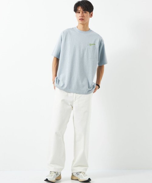 green label relaxing(グリーンレーベルリラクシング)/【別注】＜Champion×green label relaxing＞ロゴ ポケット Tシャツ/img01