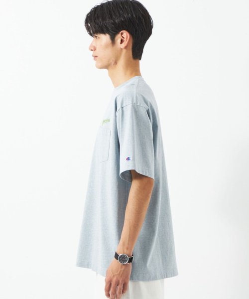 green label relaxing(グリーンレーベルリラクシング)/【別注】＜Champion×green label relaxing＞ロゴ ポケット Tシャツ/img06