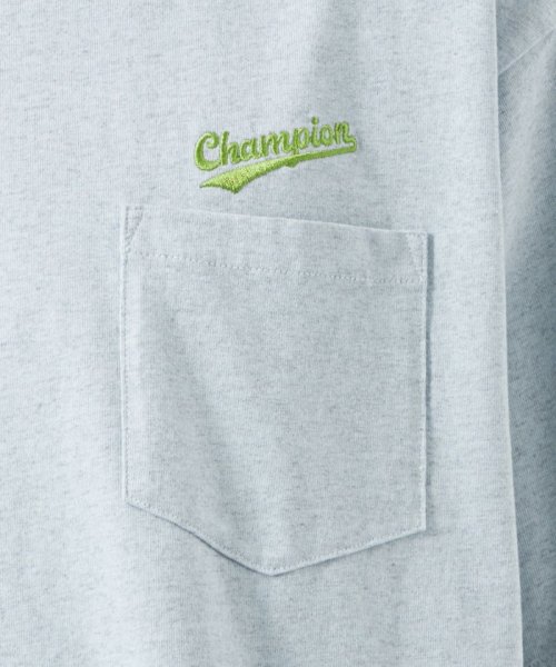 green label relaxing(グリーンレーベルリラクシング)/【別注】＜Champion×green label relaxing＞ロゴ ポケット Tシャツ/img12