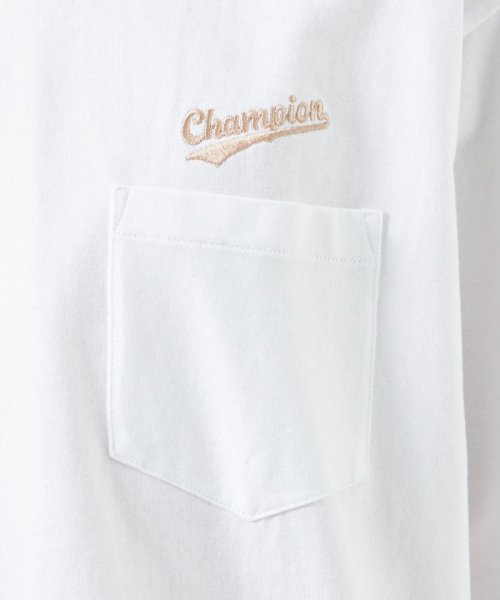 green label relaxing(グリーンレーベルリラクシング)/【別注】＜Champion×green label relaxing＞ロゴ ポケット Tシャツ/img15
